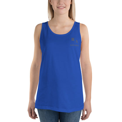 Urban Men's Tank Top - Left Placement 27 image 5 in Black, size XL, showing front view for the Urban design.