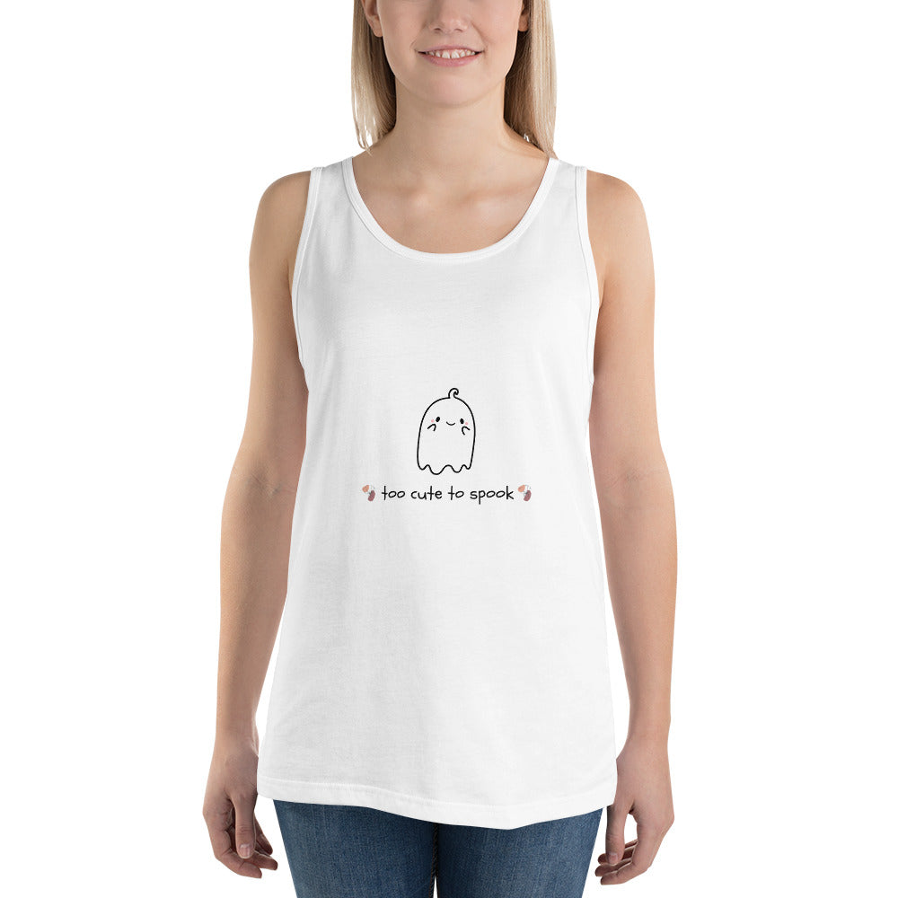 Cute Haunt Men's Tank Top - Left Placement product image 11 in Navy, size XL, with front view and left placement.