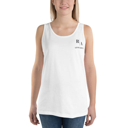 Image 11 of Navy Saiko Men's Tank Top - Left Placement 31, size XL, with Saiko artwork visible in front view.