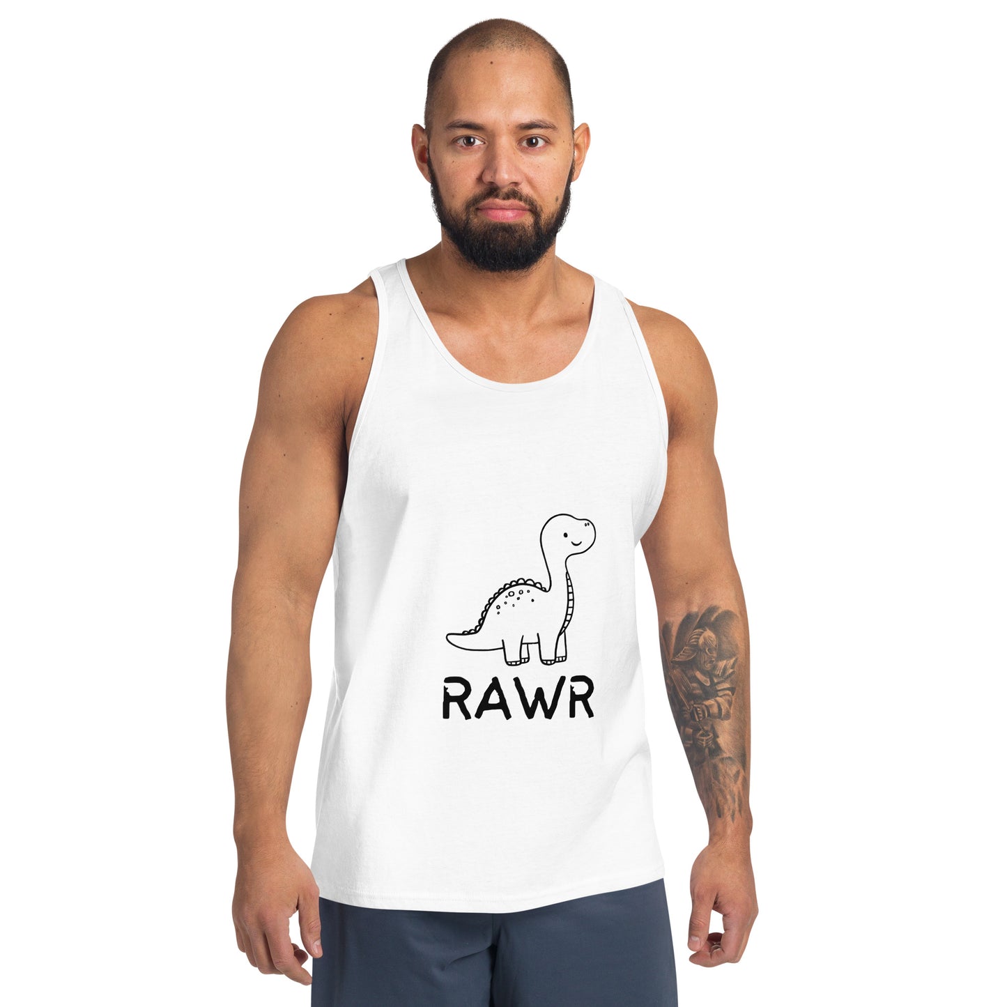 Wild Call Men's Tank Top - Left Placement 38 product image 9 in Red, size M, with front view and left placement.