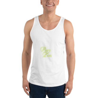 Zenline Men's Tank Top - Left Placement image 11 in Navy, size XL, showing front view for the Pure Zen design.