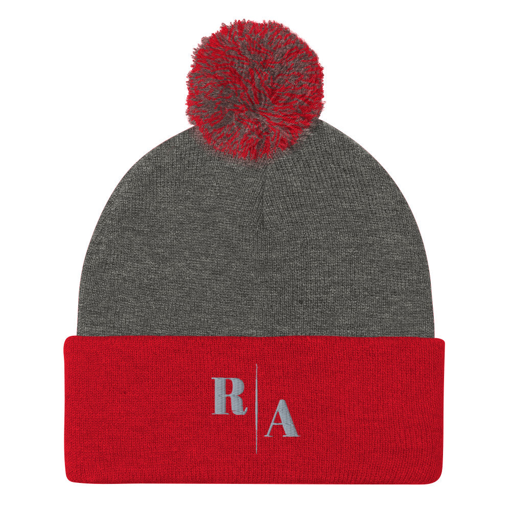 Timeless Cap - Left Placement image 6 in Dark Heather Grey/ Navy, showing front view for the Timeless design.