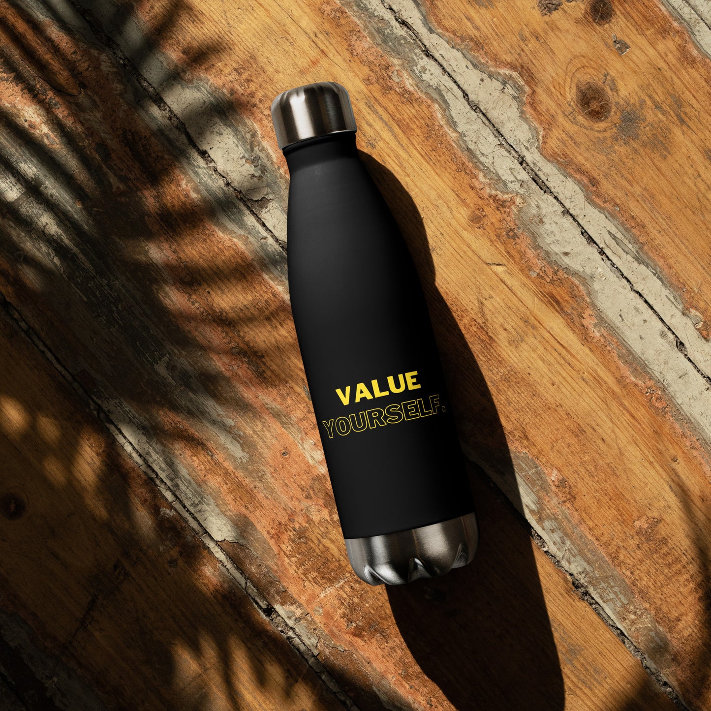 Self Worth Water Bottle front view