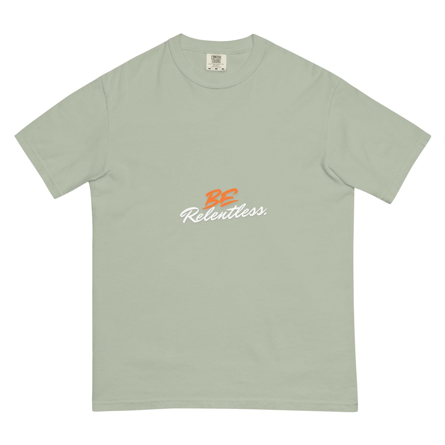 Relentless Men's T-Shirt - Left Placement image 14: Red version, size 4XL with front view of the Be Relentless range.