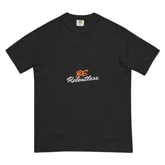 Image 1 of Black Relentless Men's T-Shirt - Left Placement, size S, with Be Relentless artwork visible in front view.