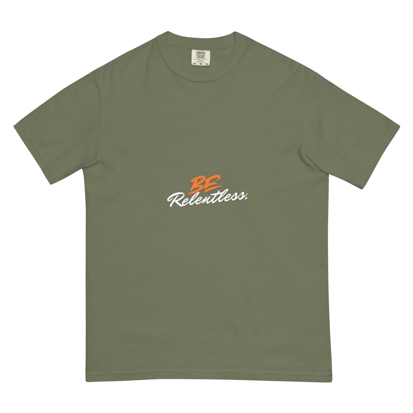 Relentless Men's T-Shirt - Left Placement by R.A. Apparel, image 9, front view, Red, size M, left placement.