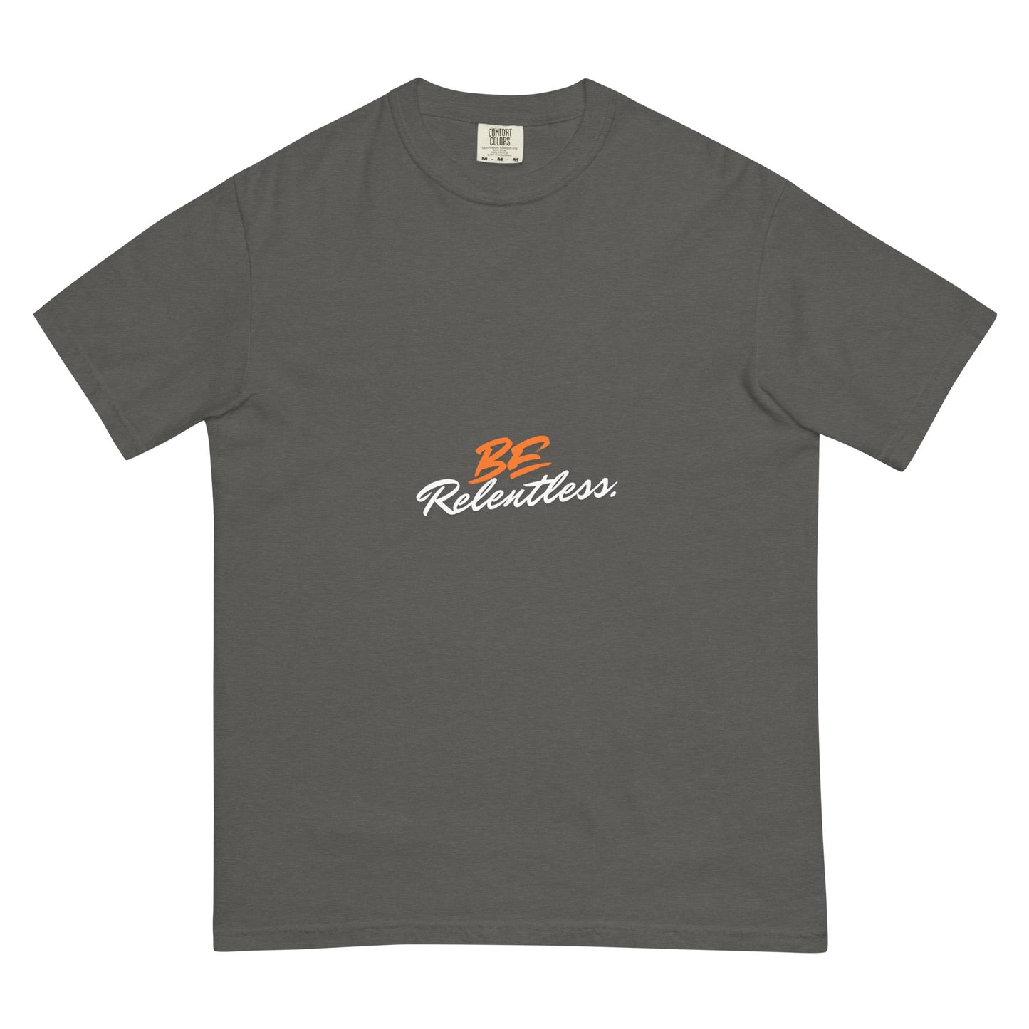 Relentless Men's T-Shirt - Left Placement image 4 in Black, size XL, showing front view for the Be Relentless design.