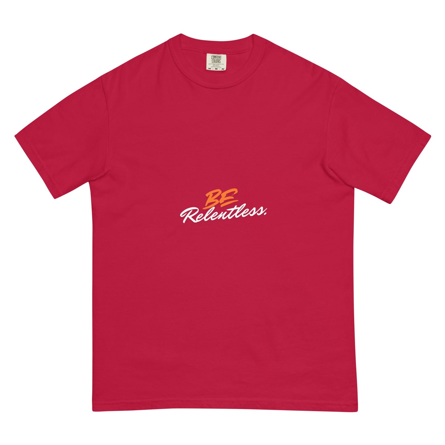 Relentless Men's T-Shirt - Left Placement by R.A. Apparel, image 2, front view, Black, size M, left placement.