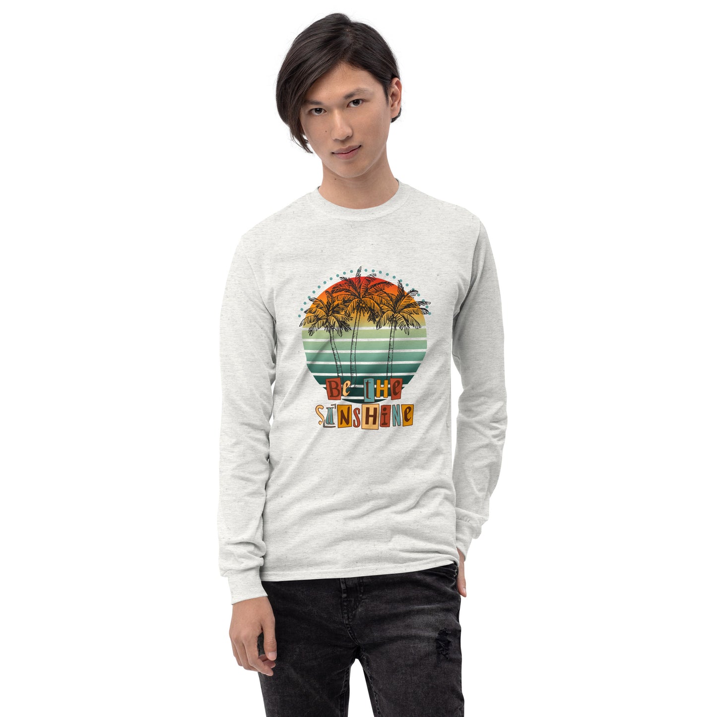 Solara Long Sleeve Shirt by R.A. Apparel, image 79, front view, selected colour, design placement.