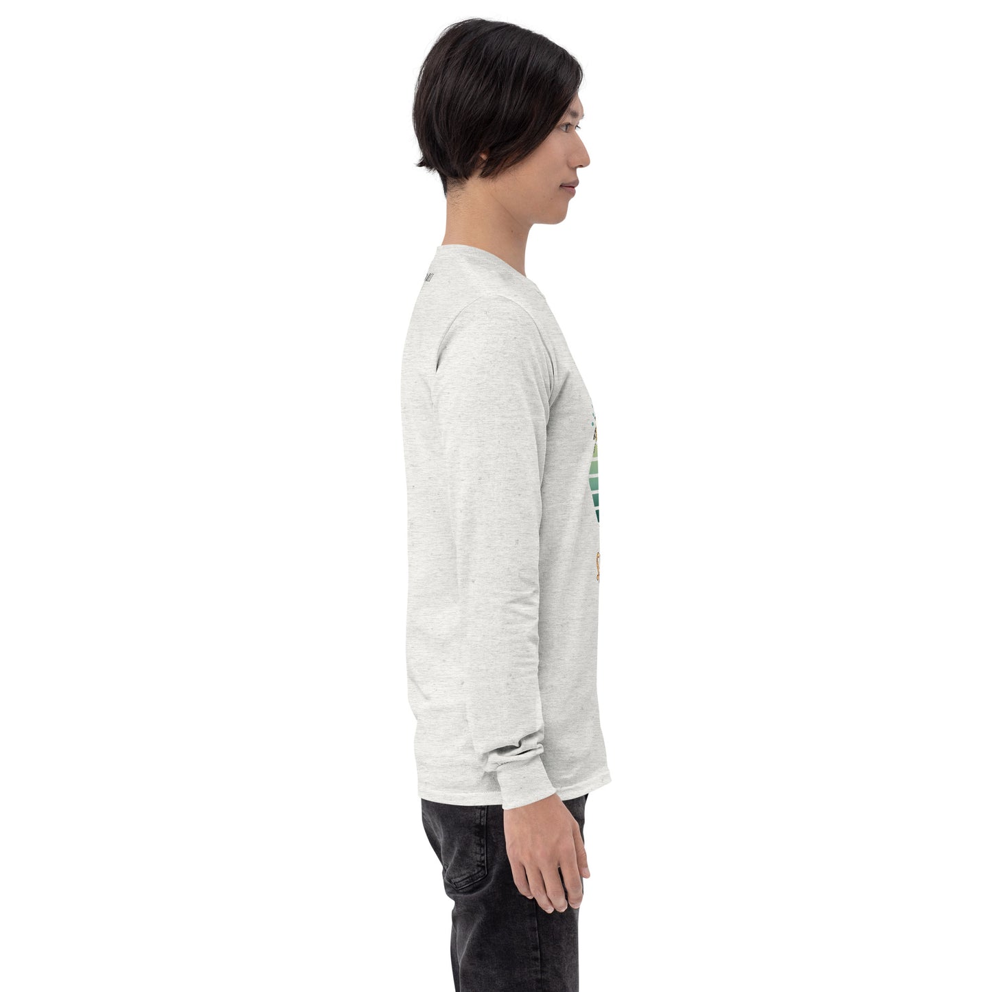 Solara Long Sleeve Shirt product image 83 in selected colour, with right-side angle and design placement.