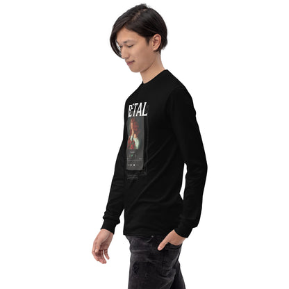 Petaline Long Sleeve Shirt image 5 in Black, size 2XL, showing front view, left-side angle for the Petal design.