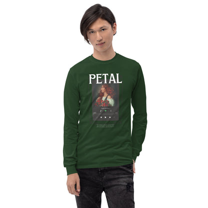Petaline Long Sleeve Shirt product image 19 in Forest Green, size XL, with front view and design placement.