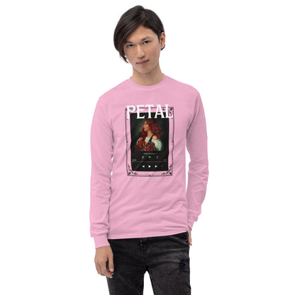 Petaline Long Sleeve Shirt product image 73 in White, size L, with front view and design placement.
