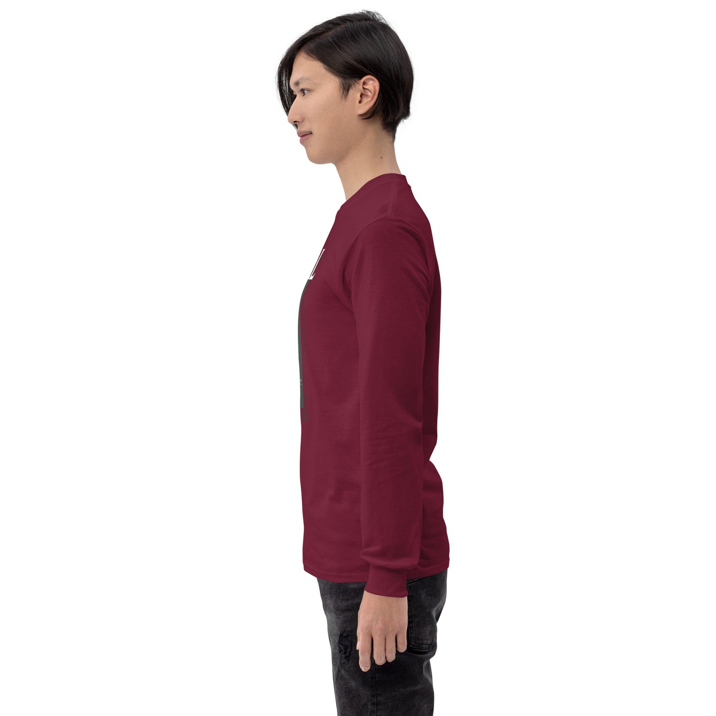 Petaline Long Sleeve Shirt image 15: Maroon version, size 2XL with left-side angle of the Petal range.