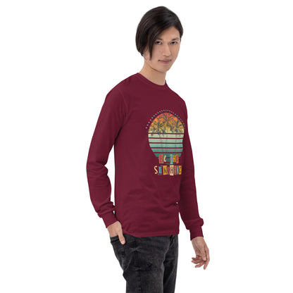 Solara Long Sleeve Shirt image 18 in Forest Green, size L, showing front view, right-side angle for the Be the Sunshine design.