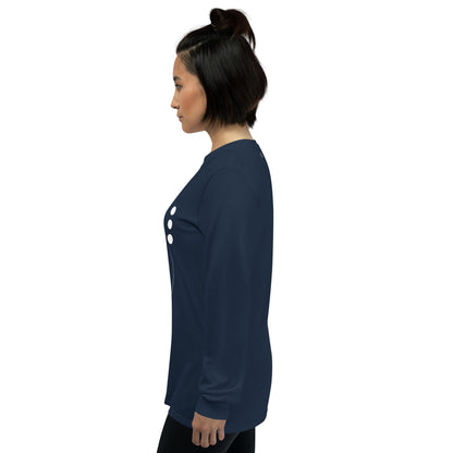 Image 58 of Irish Green Coastline Attitude Men's Long Sleeve Shirt - Left Placement, size 4XL, with Beach Please artwork visible in left-side angle.