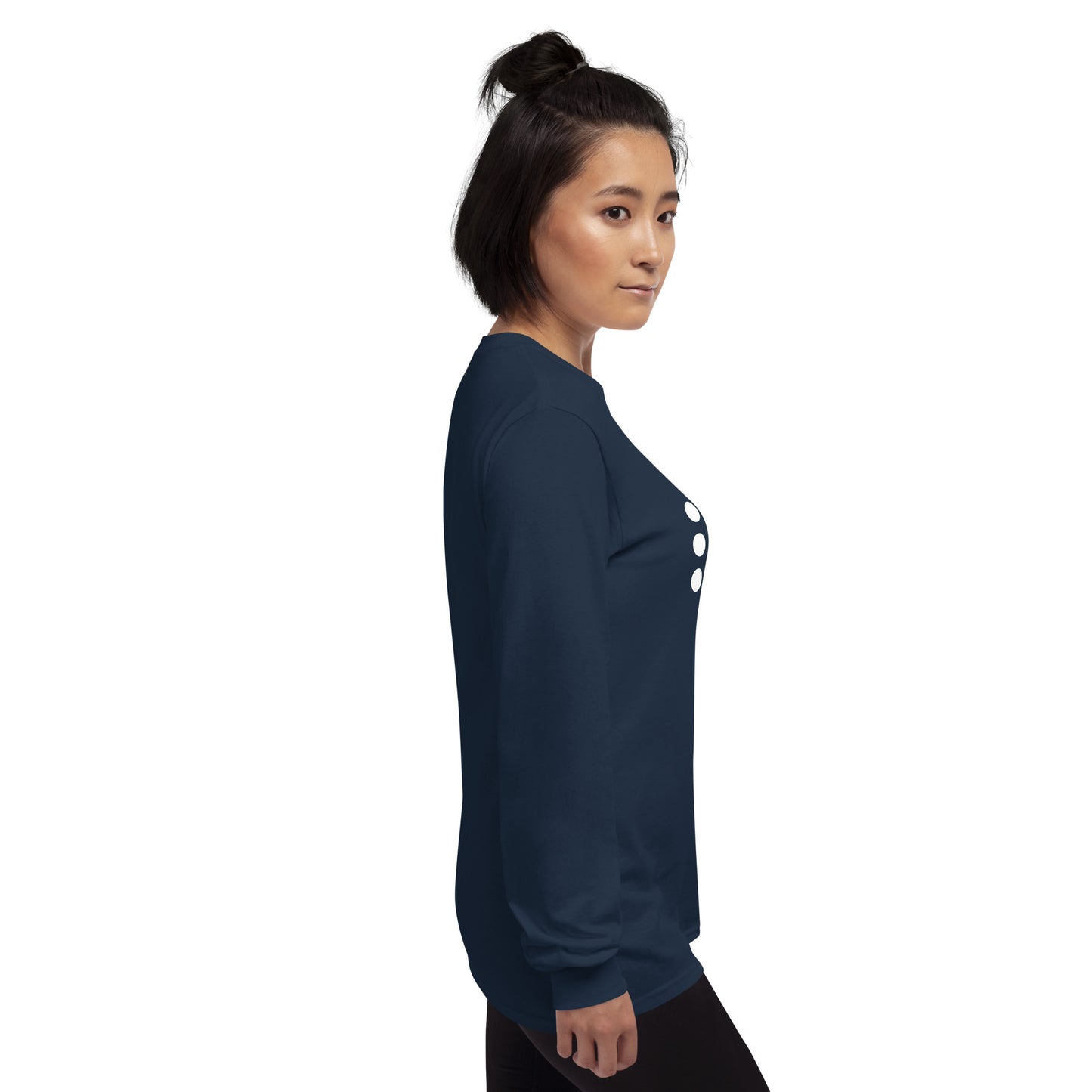 Image 59 of Irish Green Coastline Attitude Men's Long Sleeve Shirt - Left Placement, size 5XL, with Beach Please artwork visible in right-side angle.