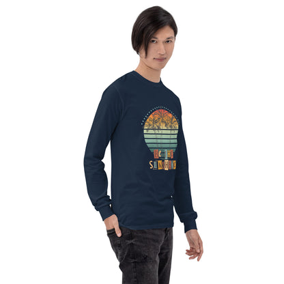 Solara Long Sleeve Shirt image 12: Maroon version, size M with front view, right-side angle of the Be the Sunshine range.
