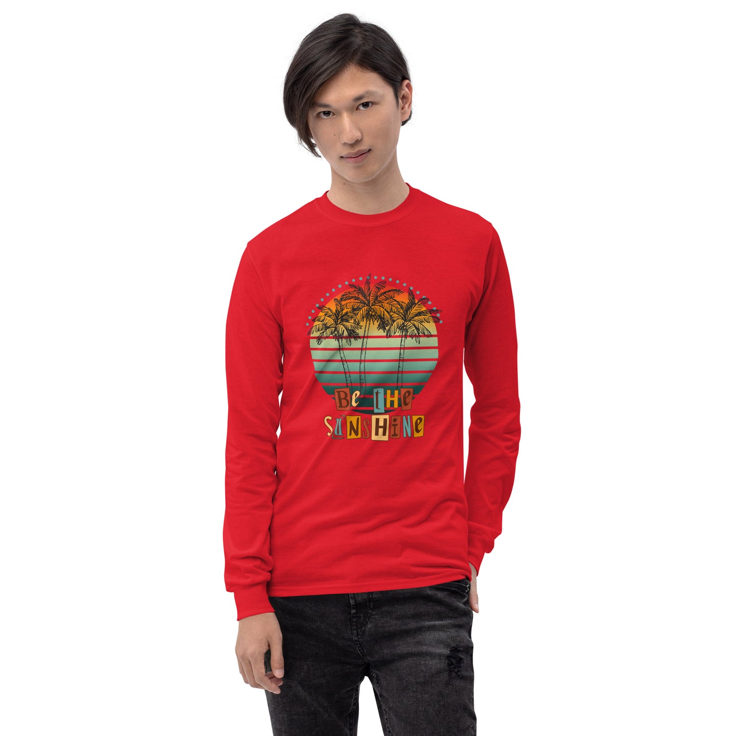 Solara Long Sleeve Shirt image 25: Red version, size 2XL with front view of the Be the Sunshine range.