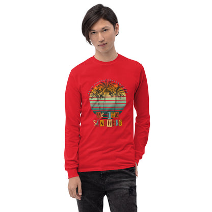 Solara Long Sleeve Shirt image 25: Red version, size 2XL with front view of the Be the Sunshine range.
