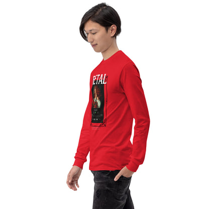 Petaline Long Sleeve Shirt product image 28 in Royal, size L, with front view, left-side angle and design placement.