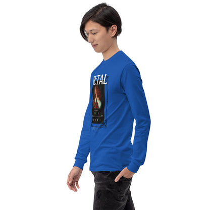 Image 34 of Military Green Petaline Long Sleeve Shirt, size XL, with Petal artwork visible in front view, left-side angle.