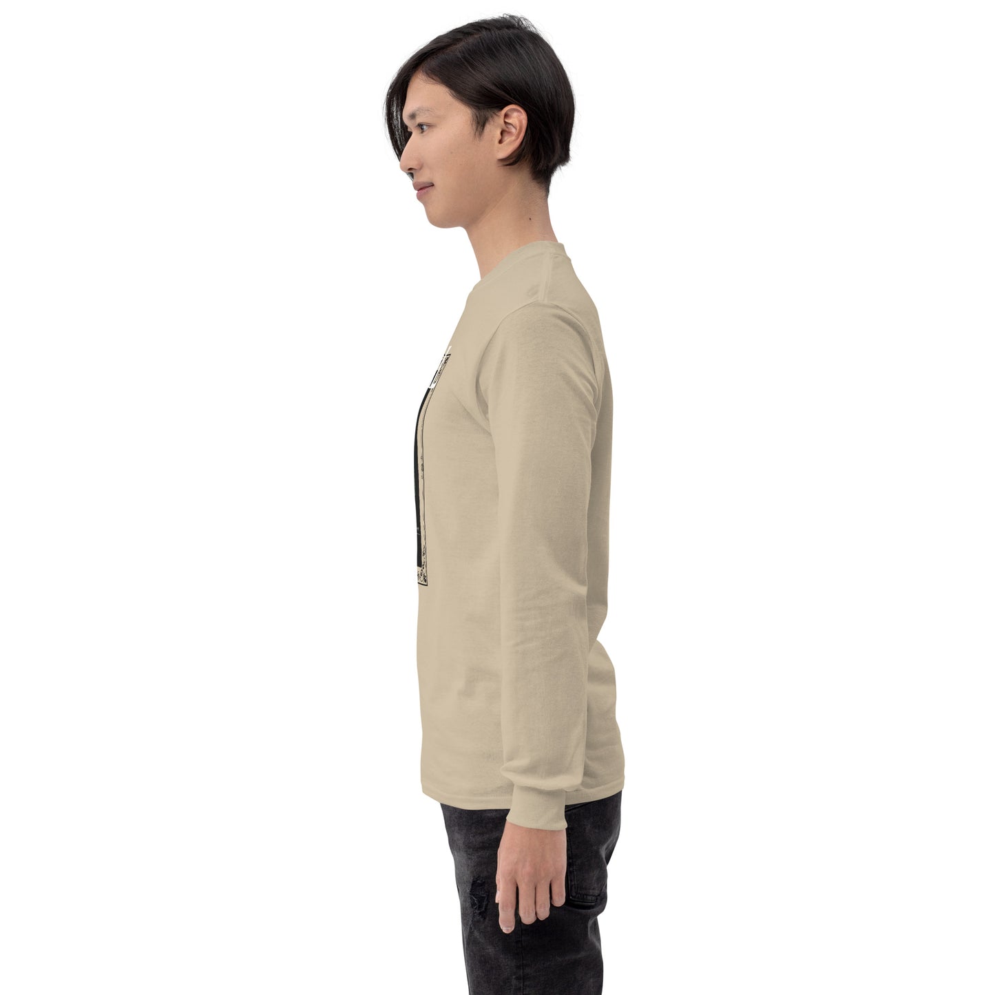 Petaline Long Sleeve Shirt image 69 in Ash, size XL, showing left-side angle for the Petal design.