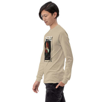 Petaline Long Sleeve Shirt product image 70 in Ash, size 2XL, with front view, left-side angle and design placement.