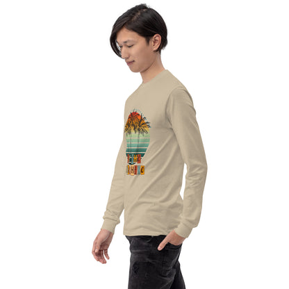 Solara Long Sleeve Shirt product image 70 in Ash, size 2XL, with front view, left-side angle and design placement.