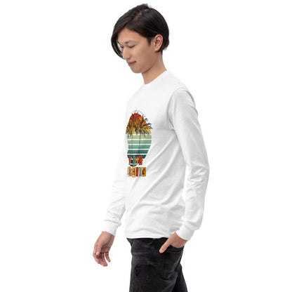 Solara Long Sleeve Shirt by R.A. Apparel, image 88, front view, left-side angle, selected colour, design placement.