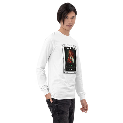 Petaline Long Sleeve Shirt product image 90 in selected colour, with front view, right-side angle and design placement.