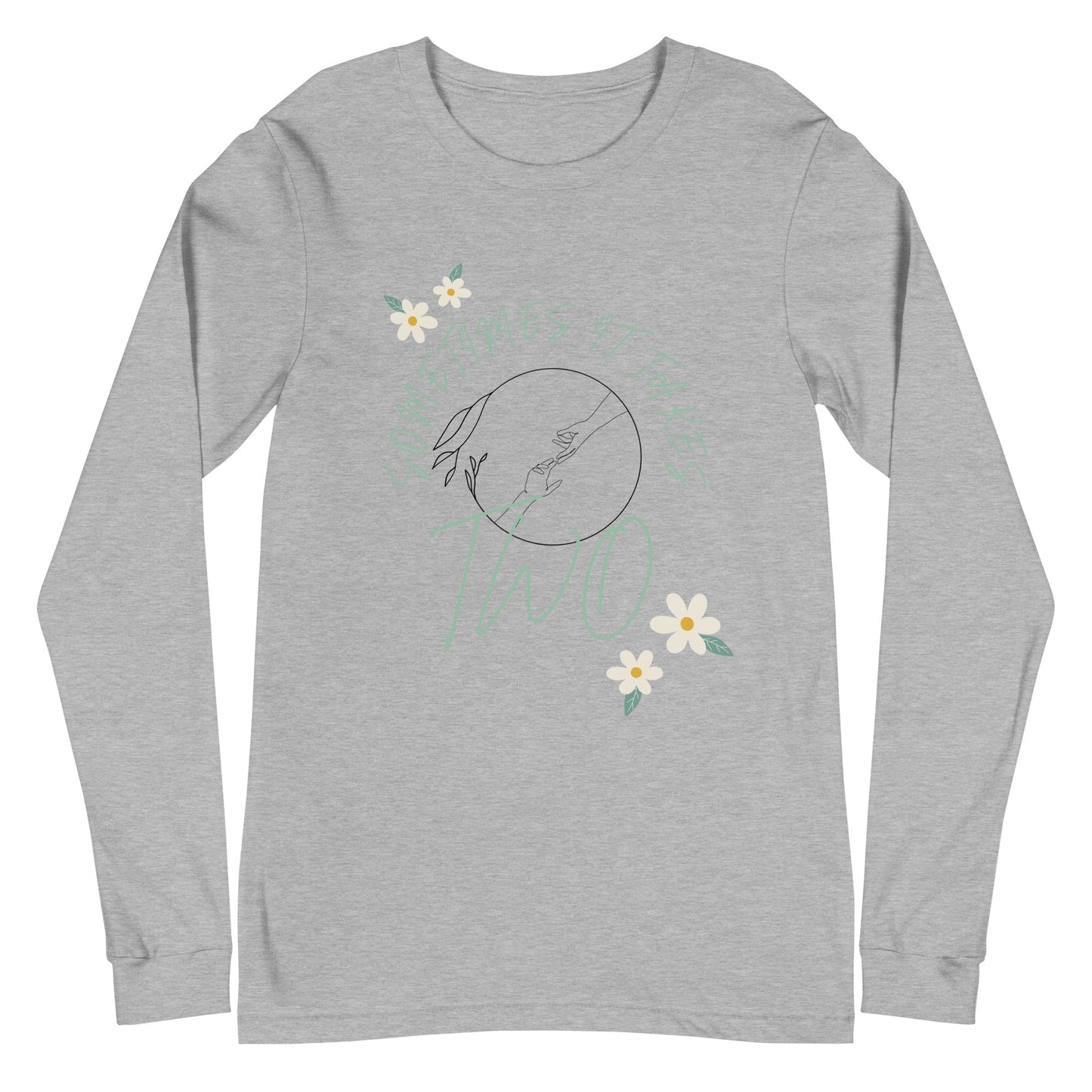 Duet Long Sleeve Shirt - Left Placement image 14 in Navy, size S, showing front view for the It Takes Two design.