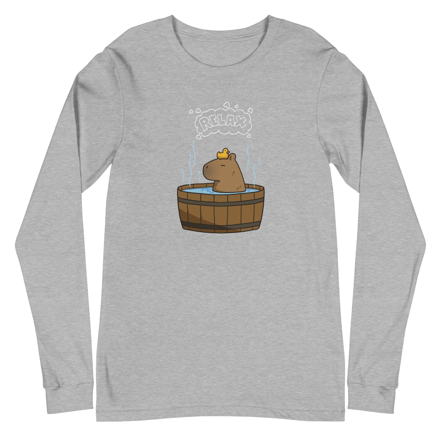 Slow Hour Long Sleeve Shirt - Left Placement image 16: Navy version, size L with front view of the Relax range.