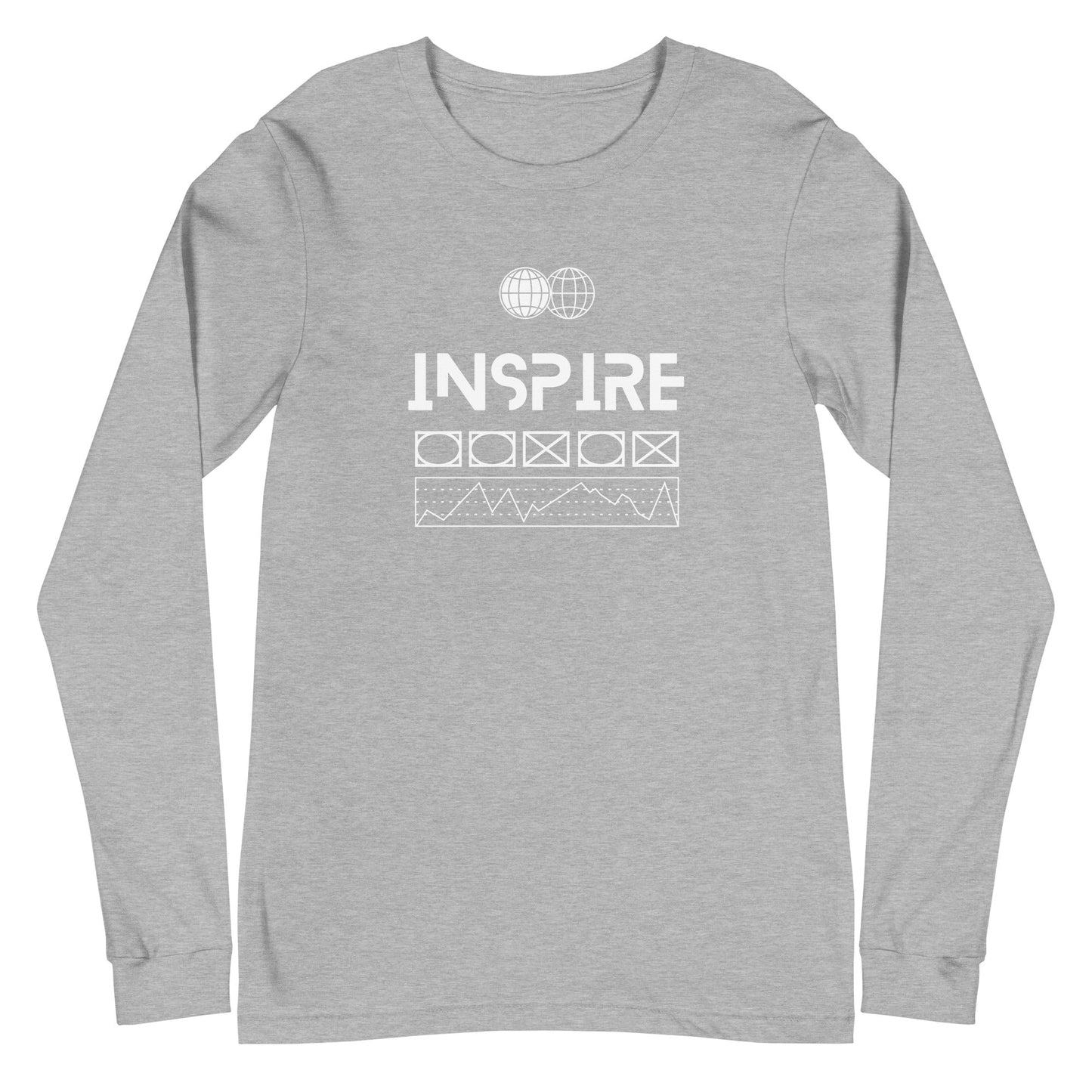 Inspireline Long Sleeve Shirt - Left Placement image 13: Navy version, size XS with front view of the Inspire range.