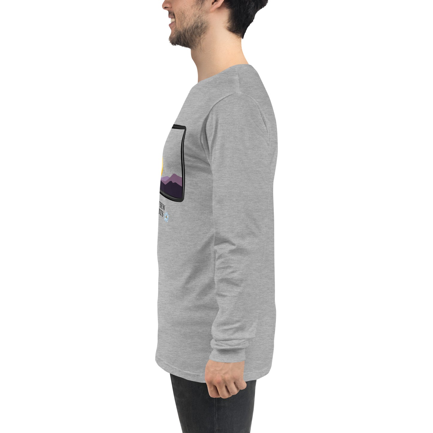 Avenor Long Sleeve Shirt image 87 in selected colour, showing left-side angle for the The View Awaits design.