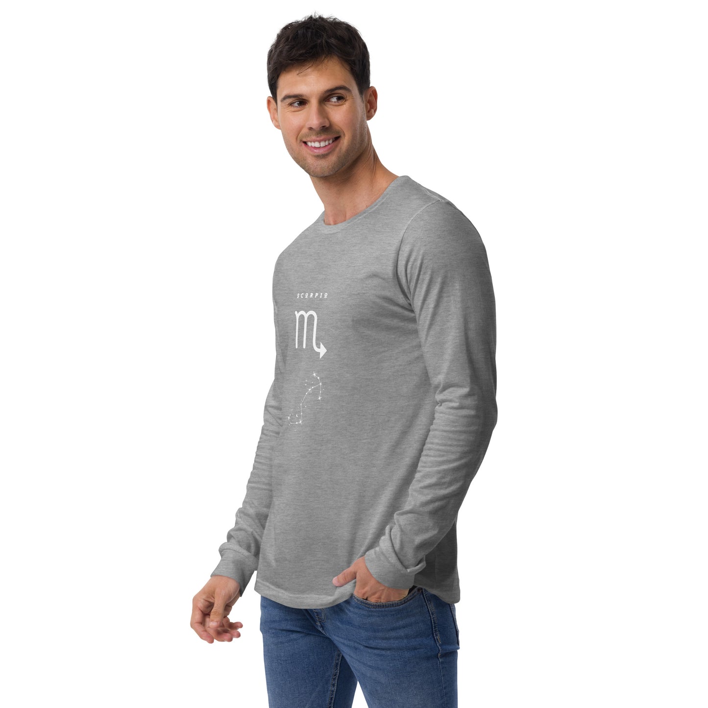 Sabletide Long Sleeve Shirt - Left Placement by R.A. Apparel, image 30, front view, left-side angle, Red, size 2XL, left placement.
