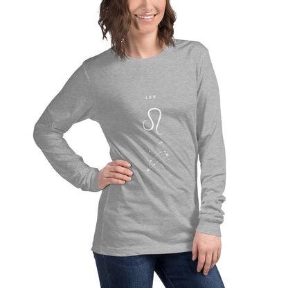 Solmane Long Sleeve Shirt - Left Placement product image 4 in Black Heather, size L, with front view, right-side angle and left placement.