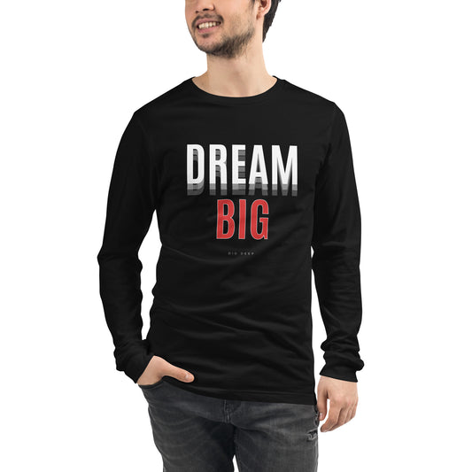 Skyline Dream Long Sleeve Shirt - Left Placement product image 1 in Black Heather, size XS, with front view and left placement.
