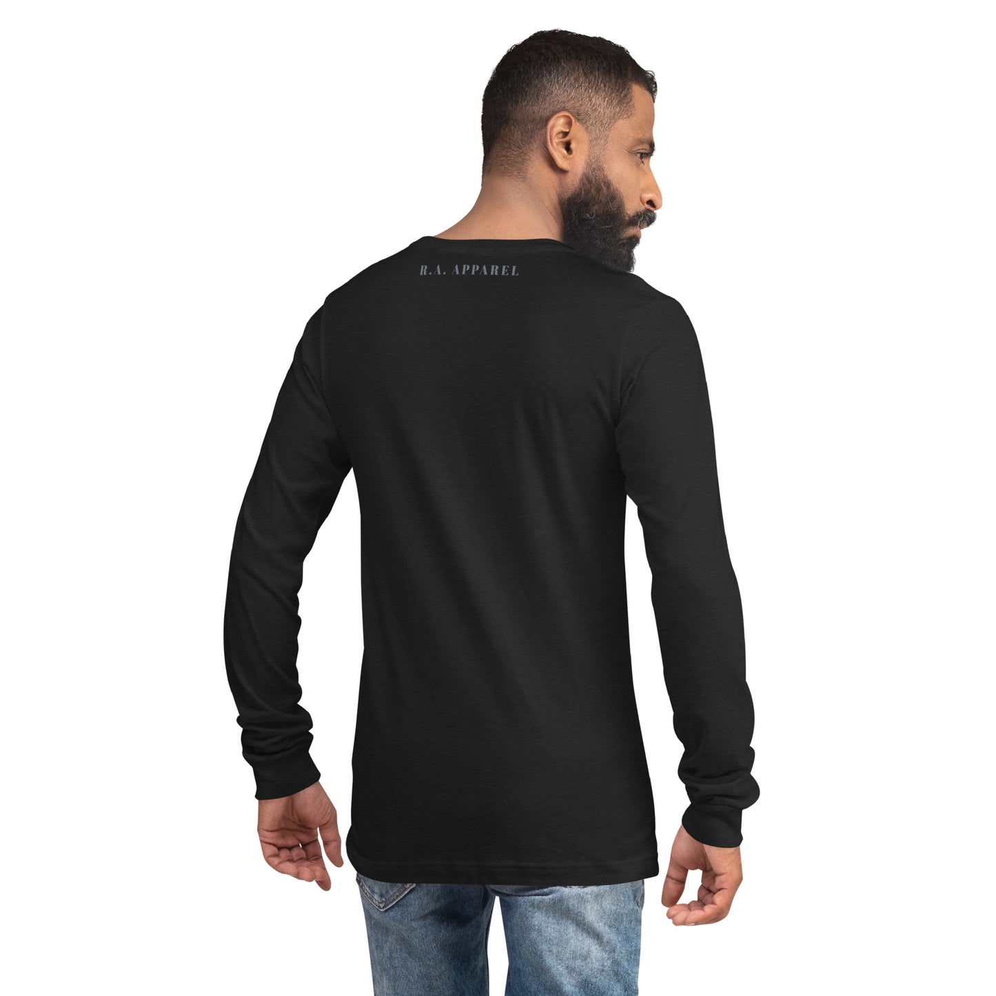 Urban Long Sleeve Shirt - Left Placement product image 17 in Navy, size XL, with back view and left placement.