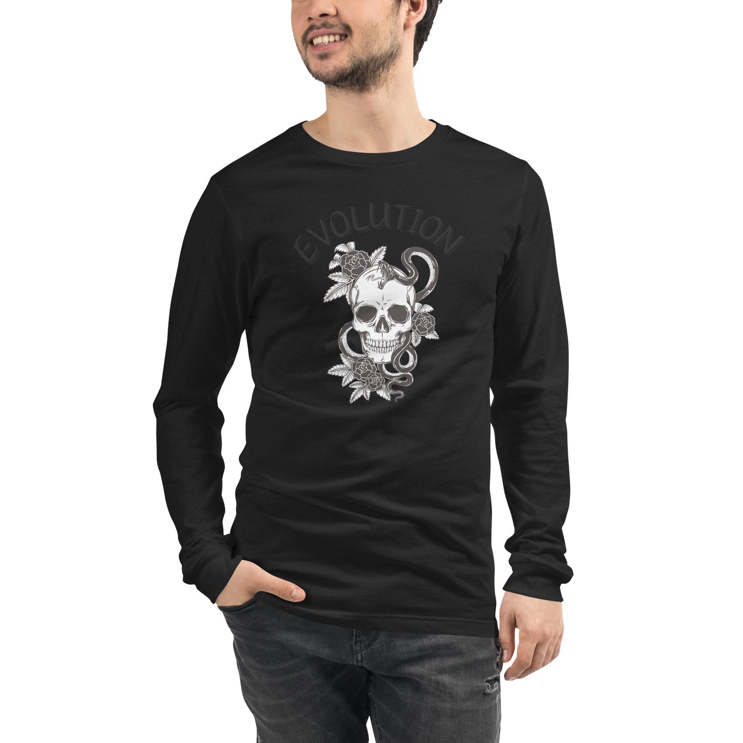 Evolution Long Sleeve Shirt - Left Placement product image 55 in Heather Mauve, size XL, with front view and left placement.