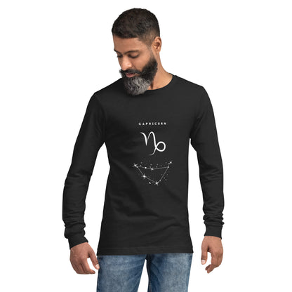 Montaire Long Sleeve Shirt product image 1 in Black Heather, size XS, with front view and design placement.