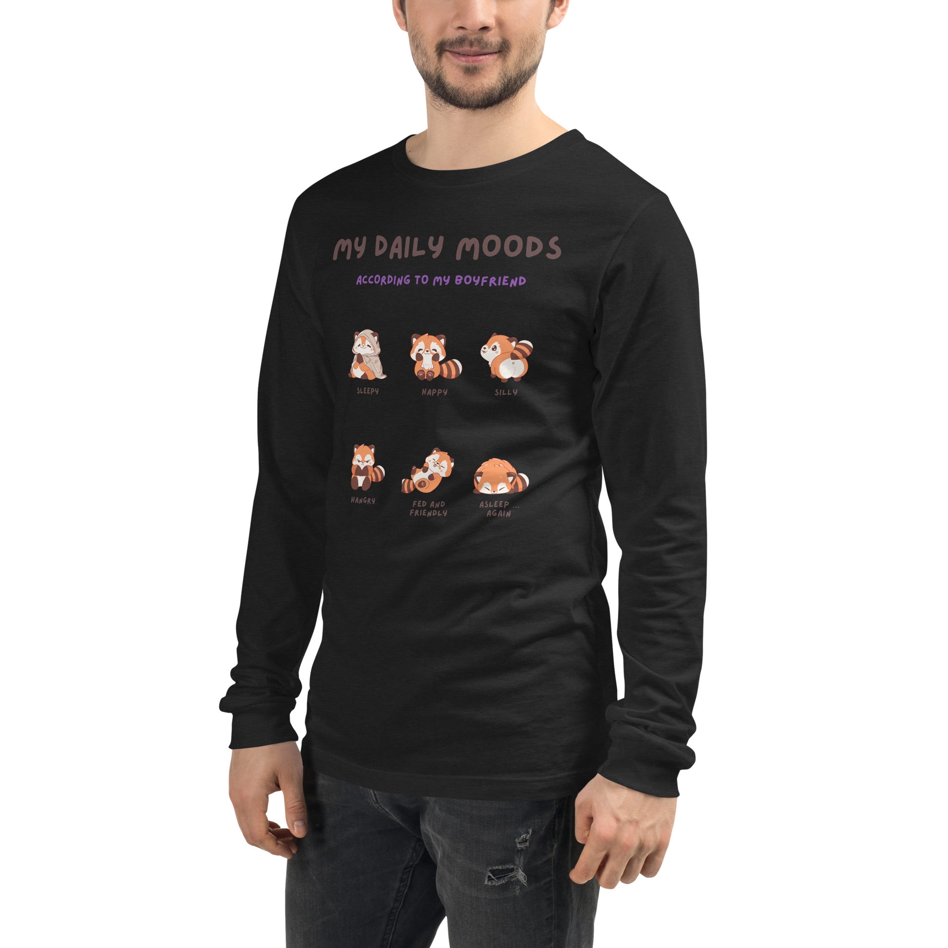 Mood Diary Long Sleeve Shirt - Left Placement image 59: Military Green version, size L with front view, left-side angle of the My Daily Moods range.