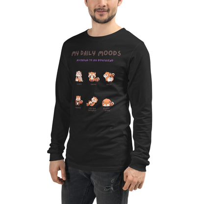 Mood Diary Long Sleeve Shirt - Left Placement image 59: Military Green version, size L with front view, left-side angle of the My Daily Moods range.