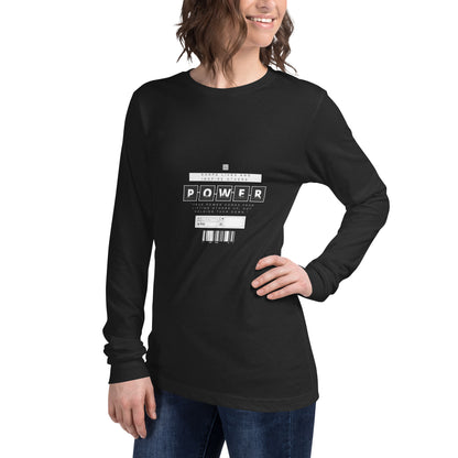 Impact Form Long Sleeve Shirt - Left Placement image 18 in Navy, size 2XL, showing front view, left-side angle for the Shape Lives design.