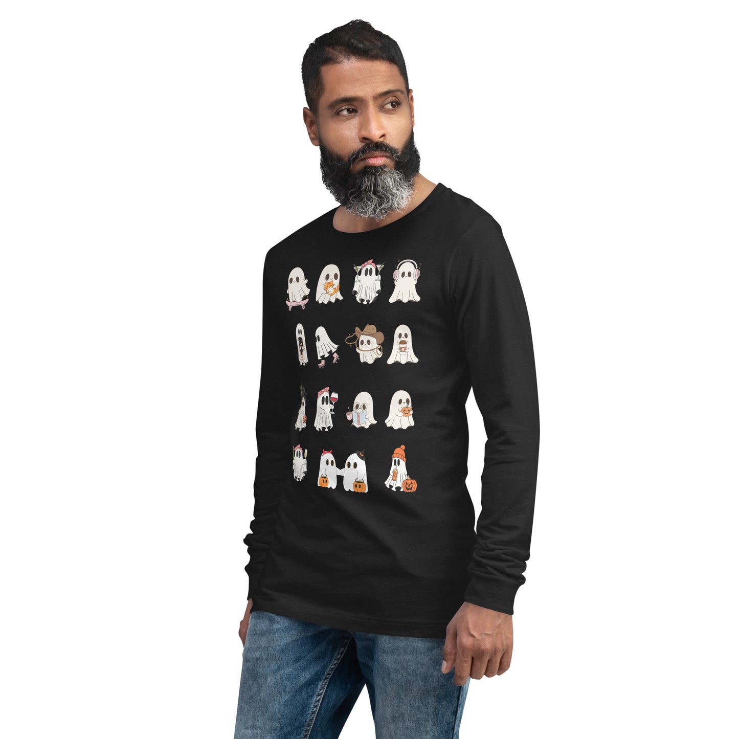 Spectral Long Sleeve Shirt - Left Placement image 39: True Royal version, size L with front view, left-side angle of the Ghosts range.