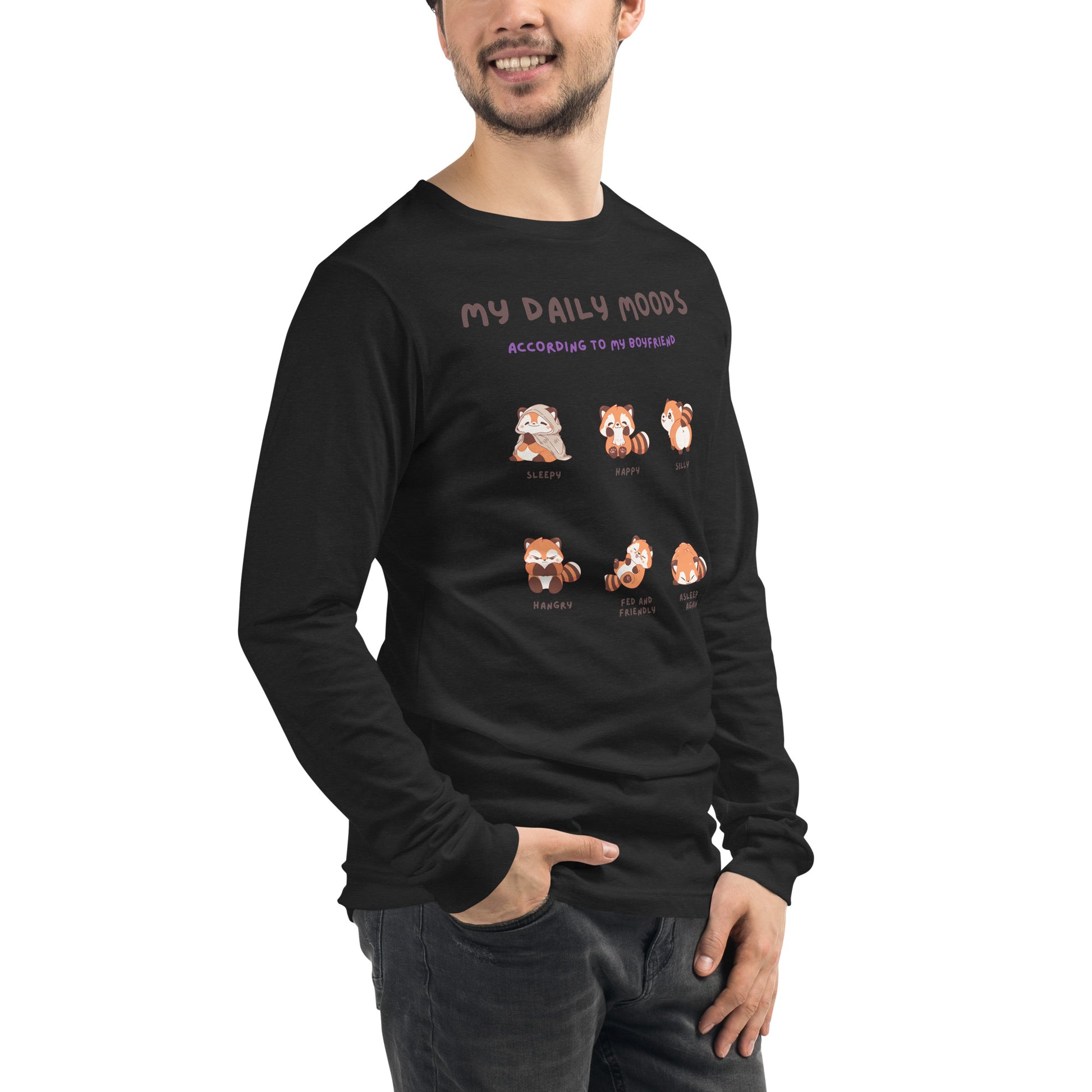 Mood Diary Long Sleeve Shirt - Left Placement image 60: Military Green version, size XL with front view, right-side angle of the My Daily Moods range.
