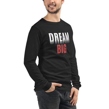 Skyline Dream Long Sleeve Shirt - Left Placement image 32: Dark Grey Heather version, size S with front view, right-side angle of the Dream Big range.
