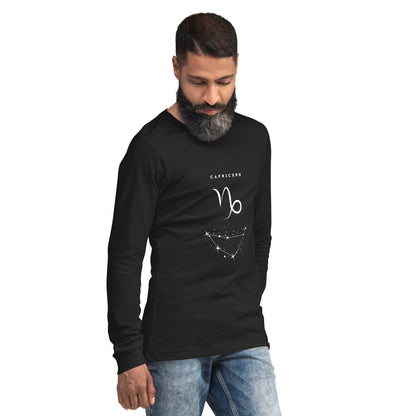 Montaire Long Sleeve Shirt by R.A. Apparel, image 4, front view, right-side angle, Black Heather, size L, design placement.