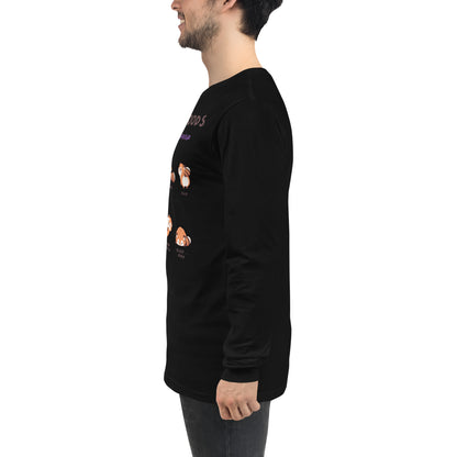 Mood Diary Long Sleeve Shirt - Left Placement image 9: Black version, size L with left-side angle of the My Daily Moods range.