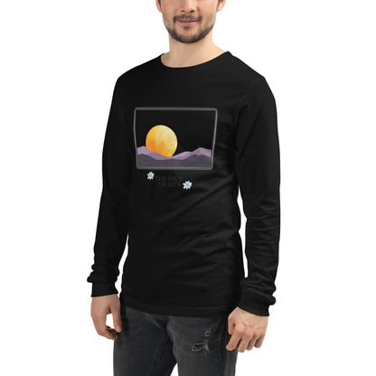 Avenor Long Sleeve Shirt by R.A. Apparel, image 11, front view, left-side angle, Navy, size S, design placement.